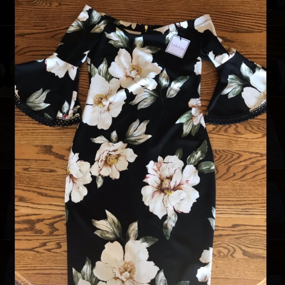 NWT Premier Amor off the shoulder dress